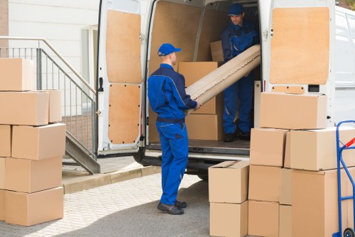 Storage facility entrance with safety-conscious environment
