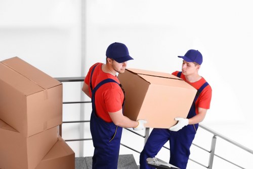 Boxes and furniture loaded for a Southwoodford local house move